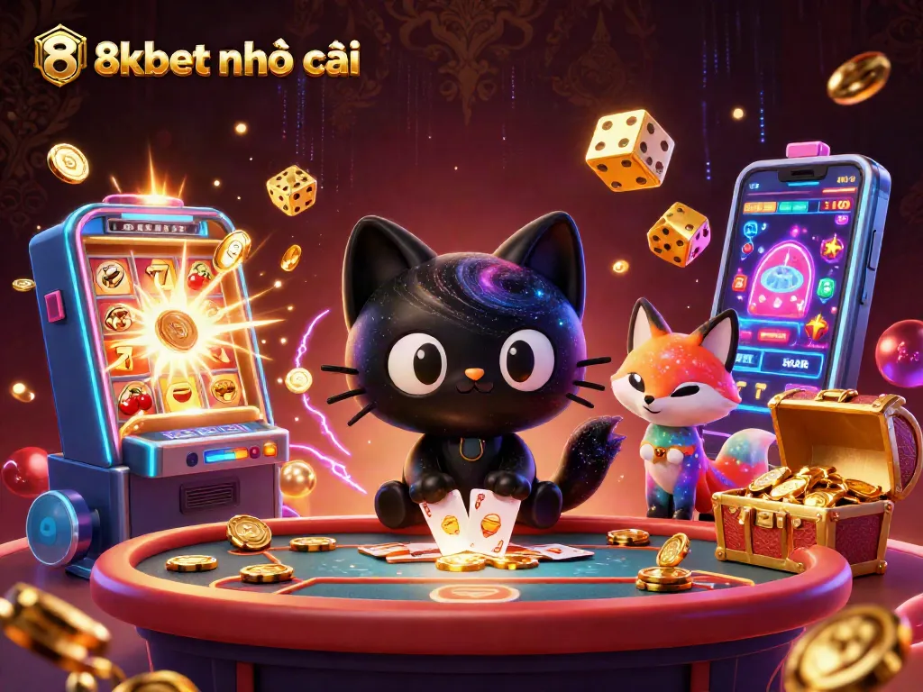 Experience thrilling gameplay with 8xbet nhà cái while winning golden chips in a vibrant cosmic casino.